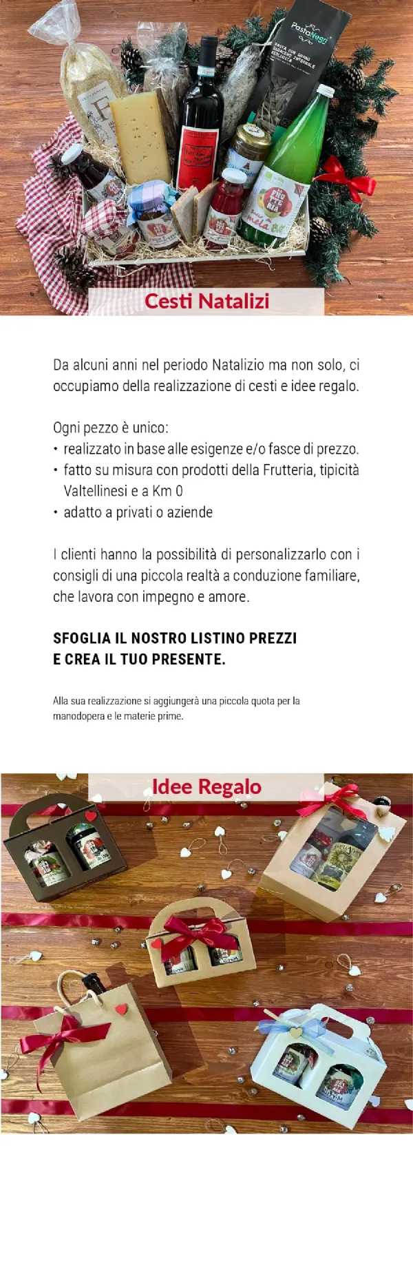 Listino online : Listino La Frutteria De Petri Forcola (SO) Località Pasqualina, 8